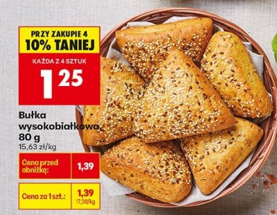 Bułka wysokobiałkowa  promocja w Biedronka