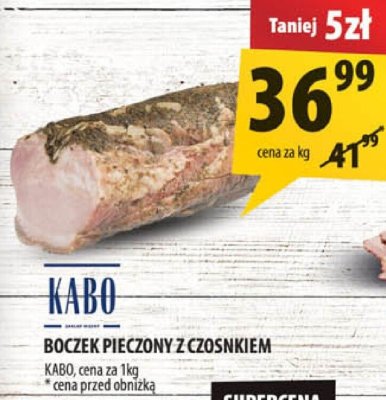 Boczek pieczony z czosnkiem KABO promocja w Arhelan