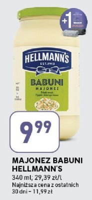 Majonez Babuni Hellmann's promocja w Stokrotka