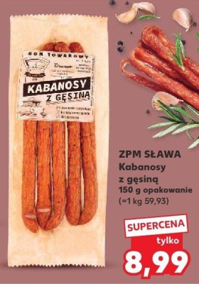 Kabanosy z gęsiną 150 g promocja w Kaufland