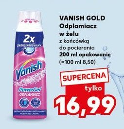 Skoncentrowany odplamiacz w żelu Vanish gold power gel promocja