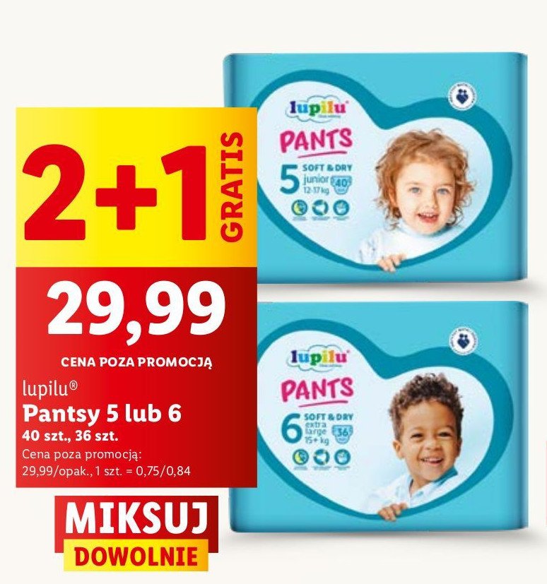Pieluchomajtki 5 junior promocja w Lidl