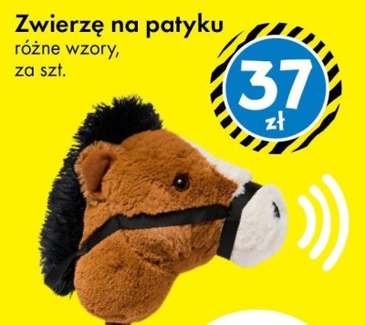 Zwierzę na patyku różne wzory z efektami dźwiękowymi promocja w Tedi