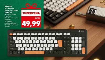 Klawiatura bezprzewodowa GREG RF promocja w Kaufland