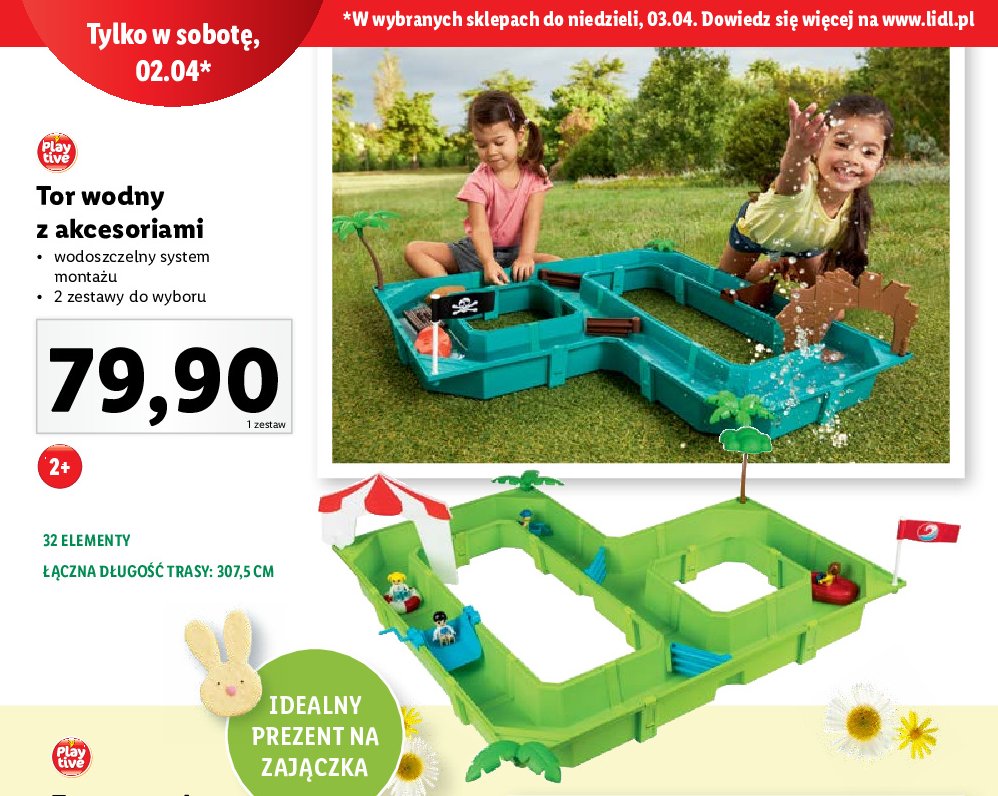 Tor wodny z akcesoriami Playtive promocja