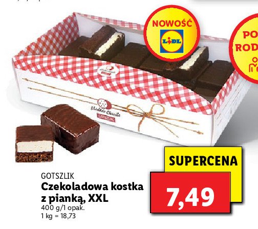 Kostka piernikowa z piank膮 Gotszlik promocja