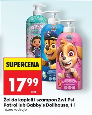 Żel do kąpieli i szampon 2w1 Koci Domek Gabi, 1 l różne rodzaje promocja w Biedronka