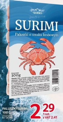 Paluszki surimi 100g promocja w Selgros