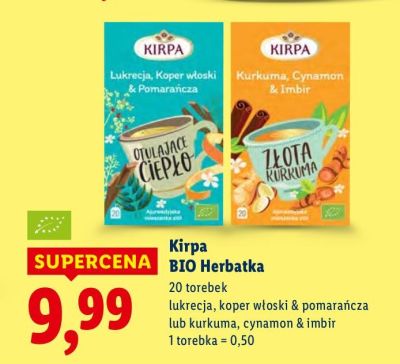 Herbatka BIO  cynamon & imbir promocja w Lidl