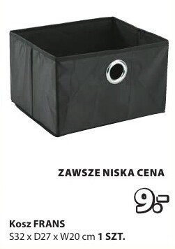 Kosz FRANS S32 x D27 x W20 cm promocja w Jysk