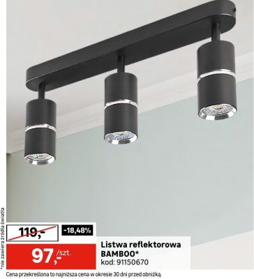 Listwa reflektorowa BAMBOO promocja w Leroy Merlin