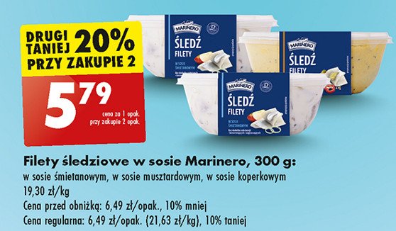 Filety śledziowe w sosie koperkowym Marinero promocja