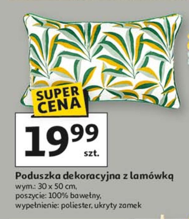 Podusza dekoracyjna 30 x 50 cm promocja w Auchan