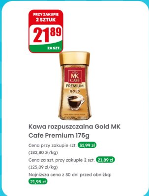 Kawa rozpuszczalna Gold Premium promocja w Dino