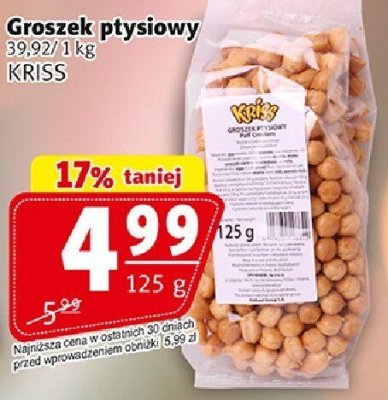 Groszek ptysiowy Groszek ptysiowy 125 g KRISS promocja w Prim Market