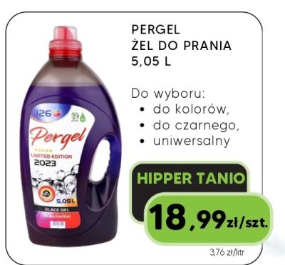 Żel do prania Pergel 5,05L promocja w HIPPER.pl