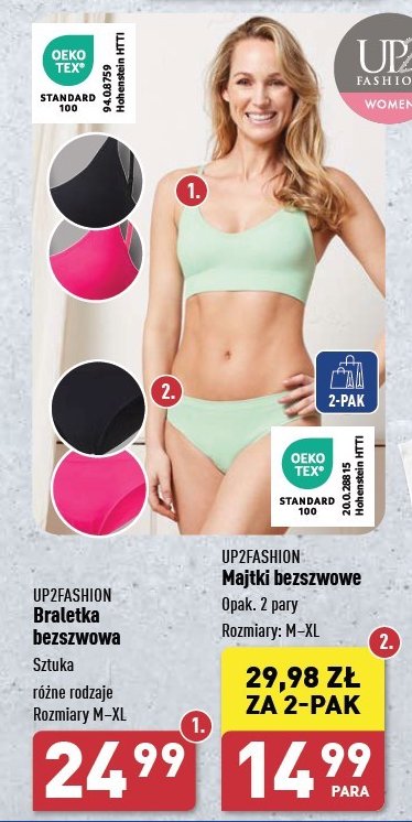 Braletka bezszwowa m-xl Up2fashion promocja