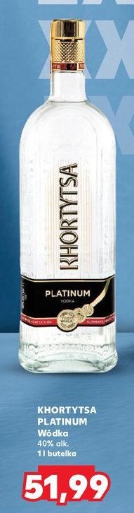 Wódka KHORTYTSA PLATINIUM promocja w Kaufland