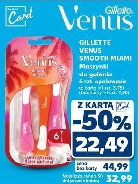 Maszynki do golenia miami Gillette venus smooth promocja