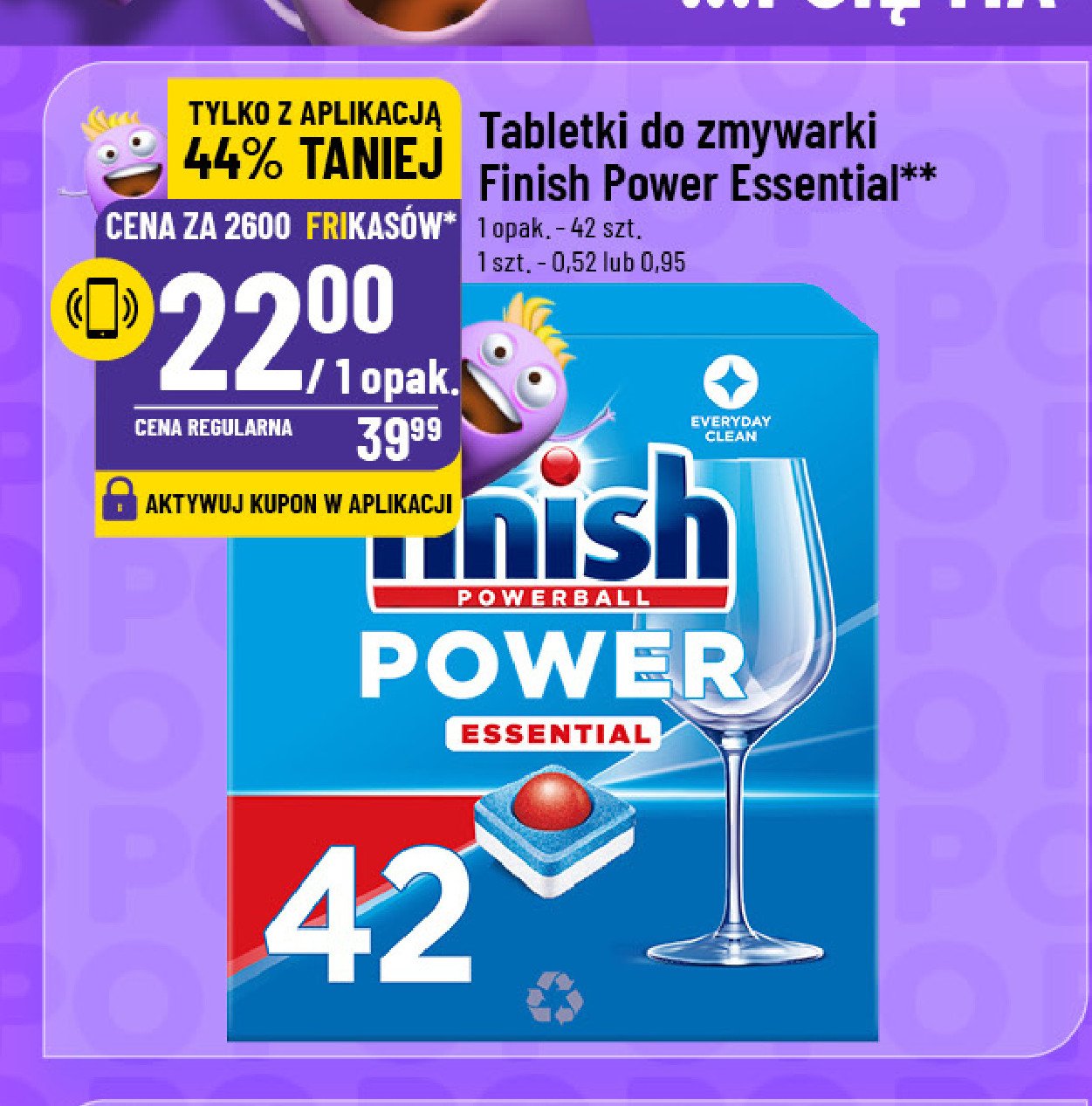 Tabletki do zmywarek Finish power essential promocja w POLOmarket