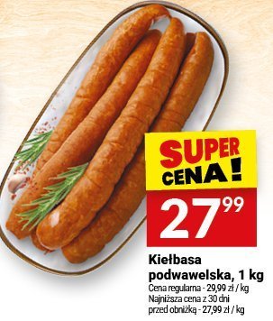 Kiełbasa podwawelska 1 kg promocja w Twój Market