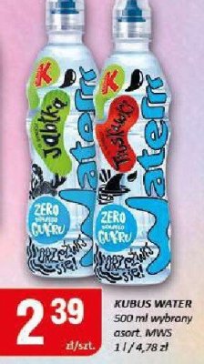 Woda Kubuś Water 500 ml asort. MWS promocja w Chorten