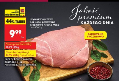 Szynka wieprzowa promocja w Biedronka