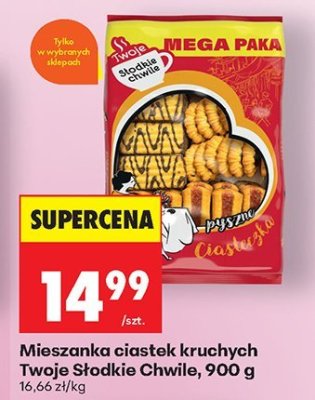 Ciastka Mieszanka ciastek kruchych Twoje Słodkie Chwile, 900 g promocja w Biedronka