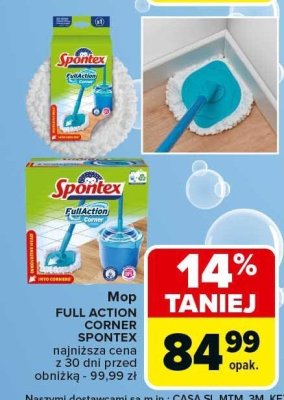 Mop FULL ACTION CORNER SPONTEX najniższa cena z 30 dni przed obniżką - 99,99 zł promocja w Carrefour Market