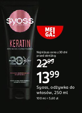 Odźywka do włosów Syoss keratin promocja