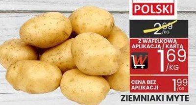 Ziemniaki myté promocja w Wafelek