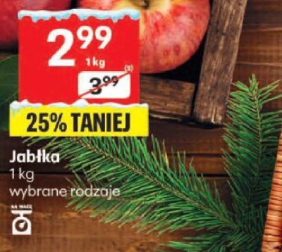 Jabłka 1 kg wybrane rodzaje promocja w Delikatesy Centrum