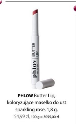 Masełko koloryzujące do ust Butter Lip sparkling rose PHLOW promocja w Hebe