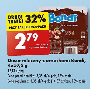 Deser mleczny z orzechami Bondi promocja