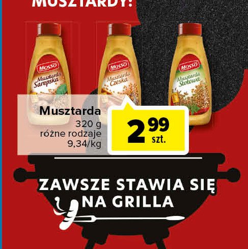 Musztarda czeska Mosso promocja