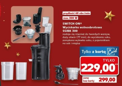Wyciskarka wolnoobrotowa SSJBK 300 promocja w Kaufland
