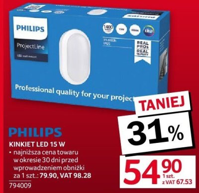 Kinkiet LED 15W Philips promocja w Selgros