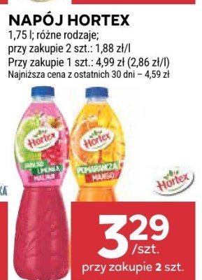 Napój Hortex 1,75 l różne rodzaje promocja w Stokrotka
