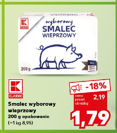 Smalec wieprzowy wyborowy K-classic promocja