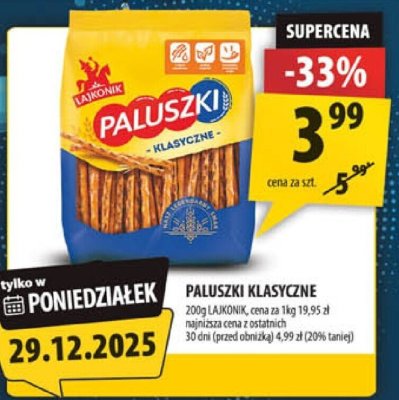 Paluszki klasyczne Paluszki promocja w Arhelan