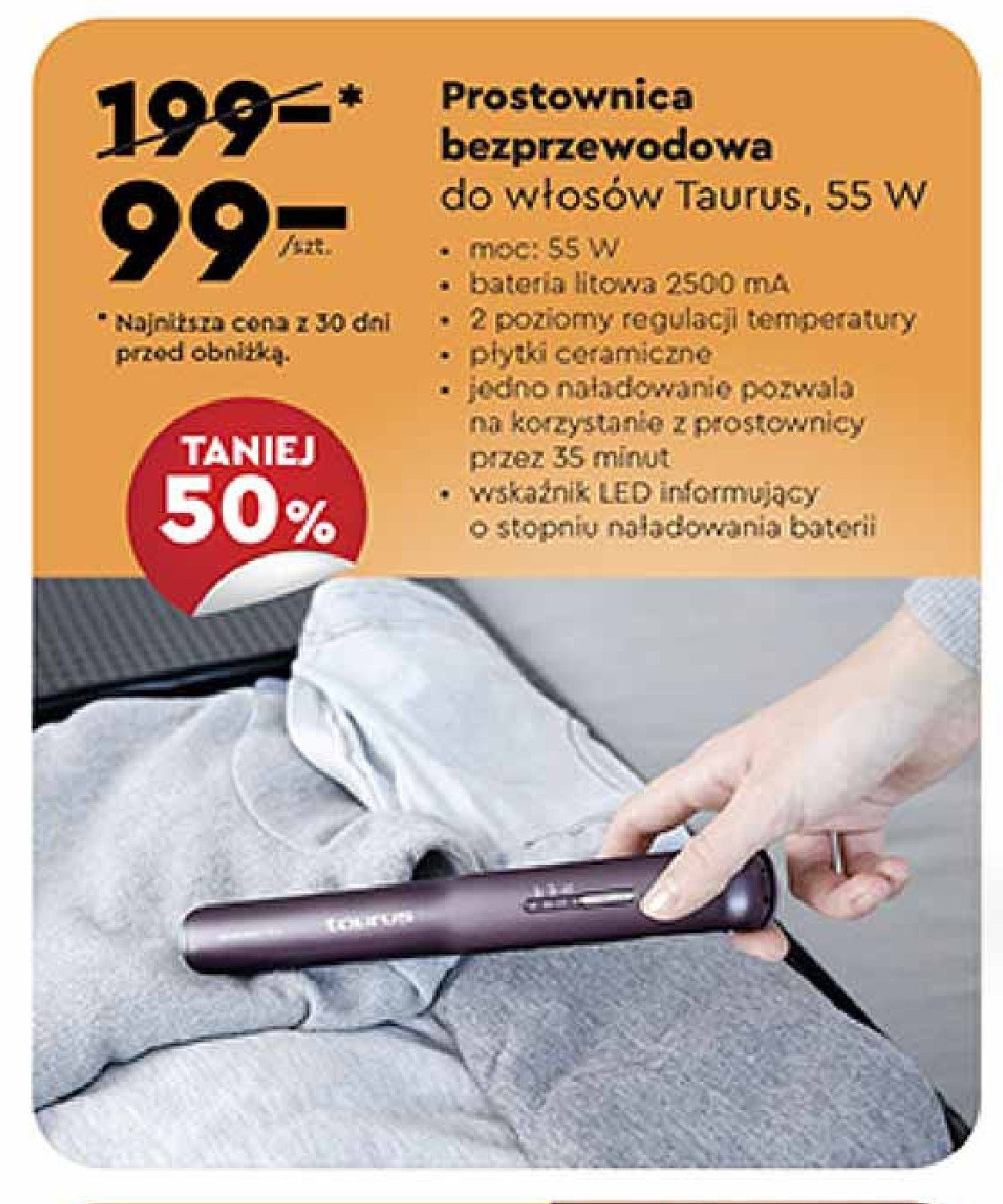 Prostownica 55w TAURUS RTV/AGD promocja
