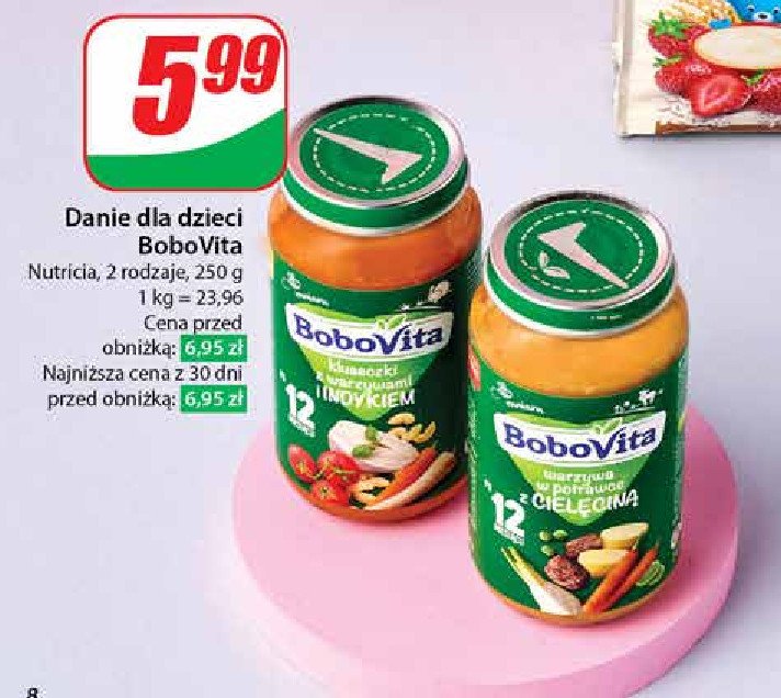 Warzywa w potrawce z cielęciną Bobovita promocja w Dino