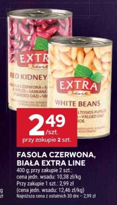 Fasola czerwona, biała Extra Line promocja w Stokrotka