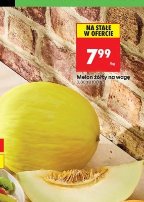 Melon żółty na wagę promocja w Biedronka