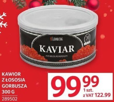 Kawior z łososia gorbusza 300 g promocja w Selgros
