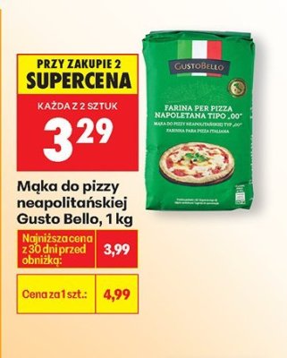 Mąka do pizzy neapolitańskiej Gusto Bello promocja w Biedronka