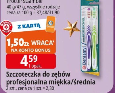 Szczoteczka do zębów profesjonalna miękka/średnia promocja w Leclerc