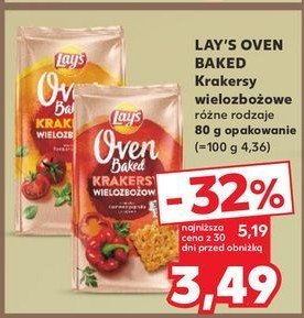 Krakersy wielozbożowe pomidor i bazylia Lay's oven baked (prosto z pieca) Frito lay lay's promocja