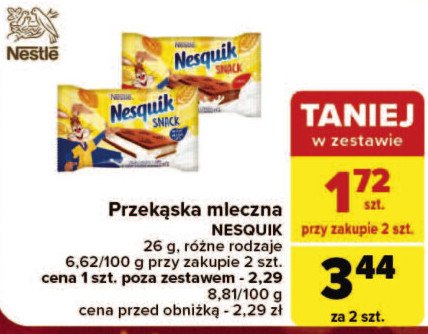 Przekąska kakaowa Nesquik promocja