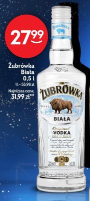 Wódka Żubrówka Biała 0,5l promocja w Żabka